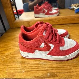 Nike Red and White Sneakers